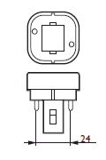 цоколь G24D-1