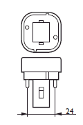 цоколь G24D-3