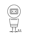 цоколь GU5.3 цоколь GU5.3