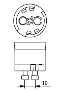 цоколь GX10 цоколь GX10