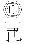 цоколь GX24D-3 цоколь GX24D-3