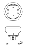 цоколь GX24Q-1 цоколь GX24Q-1