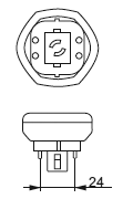 цоколь GX24Q-5 цоколь GX24Q-5