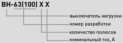 Расшифровка условного обозначения ВН-63 и ВН-100 ЭКФ